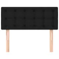 Tête de lit Noir 90x5x78/88 cm Tissu