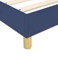 cadre de lit avec matelas Bleu 180x200 cm Tissu