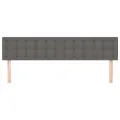 Têtes de lit 2 pcs Gris 100x5x78/88 cm Similicuir