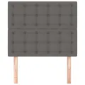 Têtes de lit 2 pcs Gris 100x5x78/88 cm Similicuir