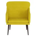 Fauteuil Jaune 63x76x80 cm Velours