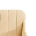 Fauteuil Crème 63x76x80 cm Velours