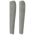 Tête de lit avec oreilles Gris clair 183x23x118/128 cm Velours