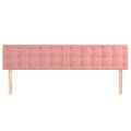 Têtes de lit 2 pcs Rose 100x5x78/88 cm Velours