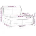 cadre de lit avec matelas Bleu 160x200 cm Tissu