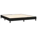 cadre de lit avec matelas LED Noir 180x200 cm Tissu