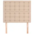 Têtes de lit 2 pcs Cappuccino 90x5x78/88 cm Similicuir