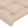 Têtes de lit 2 pcs Cappuccino 90x5x78/88 cm Similicuir
