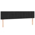 cadre de lit avec matelas noir 120x190 cm velours
