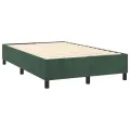 cadre de lit avec matelas vert foncé 120x190 cm