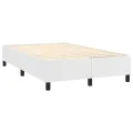cadre de lit avec matelas blanc 120x190cm similicuir