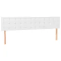 cadre de lit avec matelas blanc 120x190cm similicuir