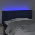 Tête de lit à LED Bleu 103x16x78/88 cm Tissu
