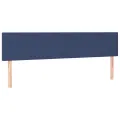 cadre de lit avec matelas Bleu 180x200 cm Tissu