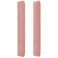 Tête de lit avec oreilles Rose 203x16x118/128 cm Velours