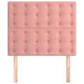 Têtes de lit 2 pcs Rose 100x5x78/88 cm Velours