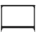 Table console noir 100x22,5x75 cm bois d'ingénierie