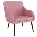 Fauteuil Rose 63x76x80 cm Velours