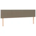 cadre de lit avec matelas Taupe 160x200 cm Tissu