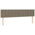 cadre de lit avec matelas Taupe 160x200 cm Tissu
