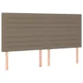 cadre de lit avec matelas Taupe 180x200 cm Tissu