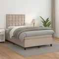 cadre de lit matelas cappuccino 120x190cm similicuir