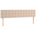 cadre de lit matelas cappuccino 120x190cm similicuir