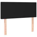 cadre de lit avec matelas noir 120x190 cm tissu