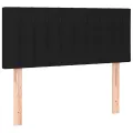 cadre de lit avec matelas noir 120x190 cm tissu