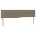 cadre de lit avec matelas taupe 120x190 cm tissu