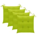 Chaises à dîner de jardin avec coussins 3 pcs Acacia massif