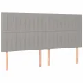 cadre de lit avec matelas Gris clair 200x200cm Tissu