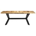 Table de salle à manger 200x100x75 cm Bois de manguier solide