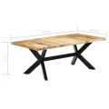 Table de salle à manger 200x100x75 cm Bois de manguier solide