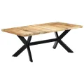 Table de salle à manger 200x100x75 cm Bois de manguier solide