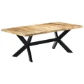 Table de salle à manger 200x100x75 cm Bois de manguier solide