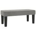 cadre de lit et matelas gris clair 120x190cm velours
