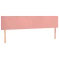 cadre de lit avec matelas rose 120x190 cm velours