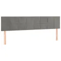 cadre de lit et matelas gris clair 120x190cm velours