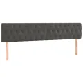 cadre de lit et matelas gris foncé 120x190cm velours