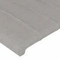 Cadre de lit avec tête de lit Gris clair 100x200 cm Tissu
