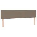 cadre de lit et matelas et LED Taupe 200x200cm Tissu