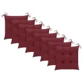 Chaises de jardin avec coussins 8 pcs Bois d'acacia solide Gris