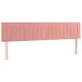 cadre de lit avec matelas rose 120x190 cm velours