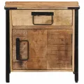 Table de chevet 40x30x42 cm bois de manguier massif