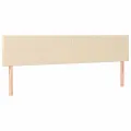 cadre de lit avec matelas crème 120x190 cm tissu