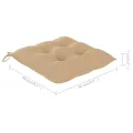 Chaises à dîner d'extérieur 4 pcs avec coussins Acacia massif