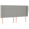 cadre de lit avec matelas Gris clair 200x200cm Tissu