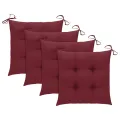 Chaises à dîner d'extérieur 3 pcs avec coussins Acacia massif