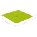 Chaises de jardin 6 pcs avec coussins Bois de teck massif